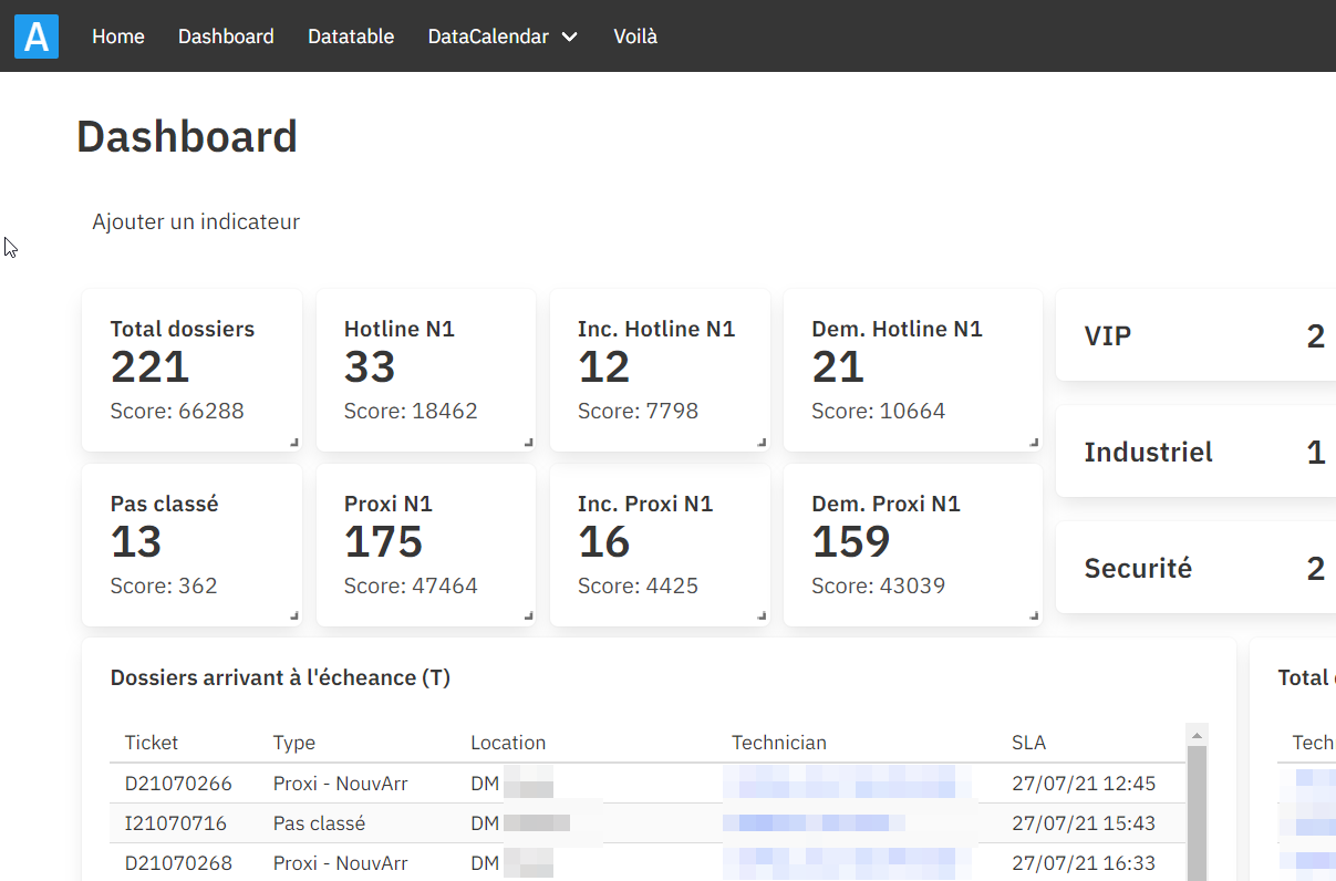 Apollo Main Dashboard